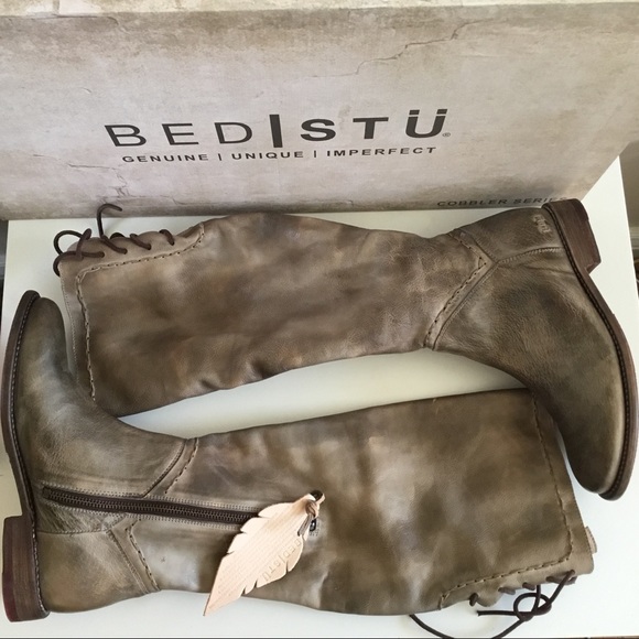Bottines Bed Stu Yellowstone - Taille 6.5 US Femme - Couleur Taupe Mason - Cuir - Neuf En Boîte